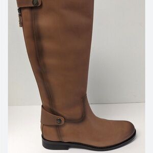 L Sam Edelman Mikala Brown Leather Riding Boot 7.5-8M
